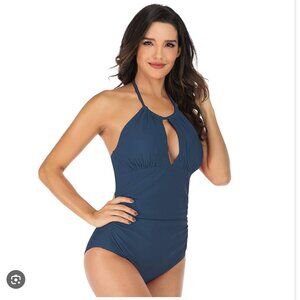 Dark Teal ONE PIECE Halter Kona Sol - Lg